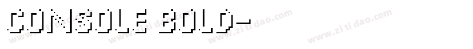Console Bold字体转换